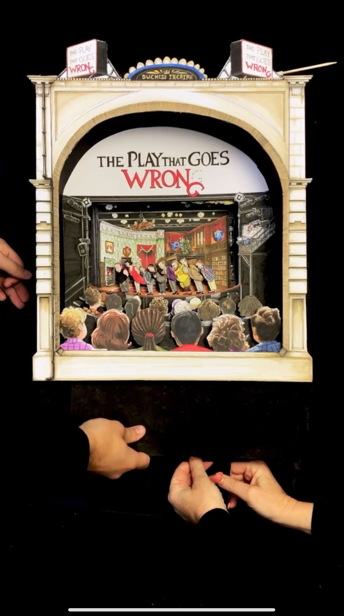 ‘The Play That Goes Wrong’ Paper Puppet Theatre Design